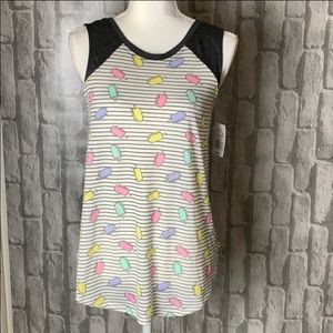 Awake Striped Popsicle TankTop NWT